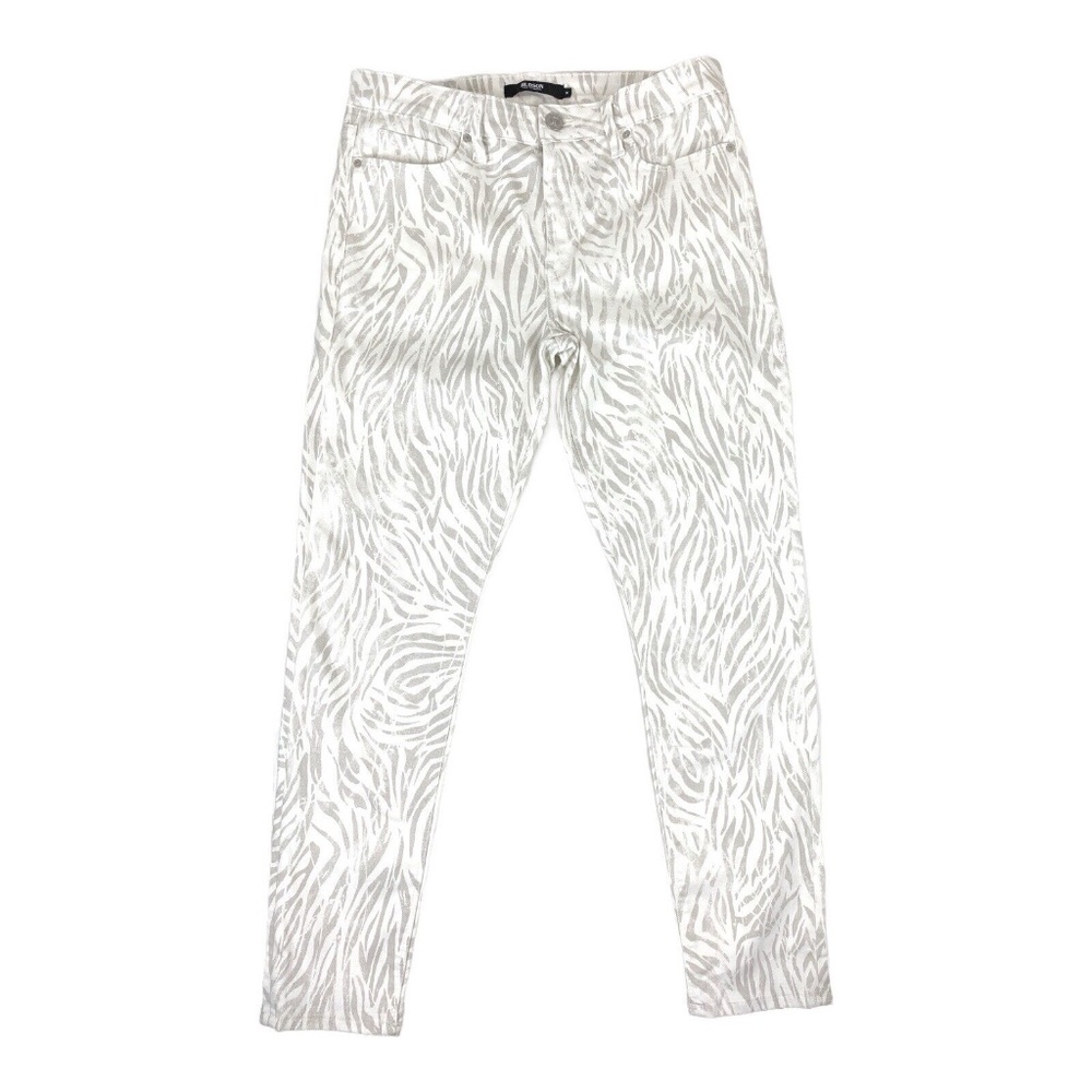 Hudson Jeans Nico Skinny Ankle Jeans Distorted Zebra Size 31